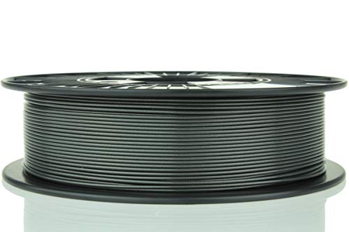 Material 4 Print PLA Filament 1,75 mm 750 g Rolle in Premium-Qualität für 3D Drucker und 3D Stift (Anthrazitsilber) von Material 4 Print