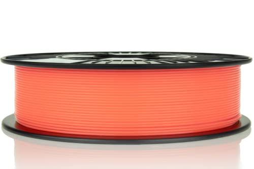 Material 4 Print PLA Filament 1,75 mm 750 g Rolle in Premium-Qualität für 3D Drucker und 3D Stift (Leuchtorange) von Material 4 Print