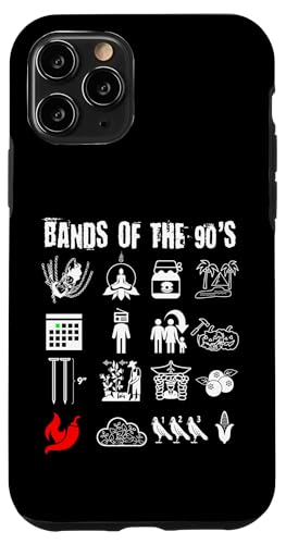 Lustige nerdige, ikonische Alternative Rock Bands der 90er, White Hülle für iPhone 11 Pro Lustige nerdige, ikonische Alternative Rock Bands der 90er, White Hülle für iPhone 11 Pro von MathWare