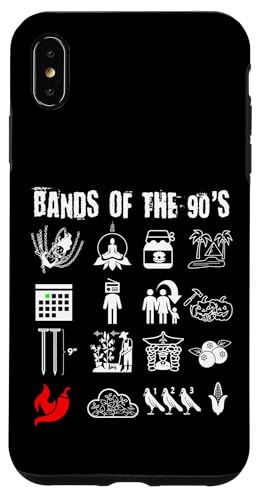 Lustige nerdige, ikonische Alternative Rock Bands der 90er, White Hülle für iPhone XS Max Lustige nerdige, ikonische Alternative Rock Bands der 90er, White Hülle für iPhone XS Max von MathWare