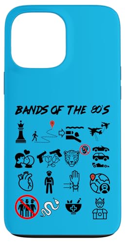 Lustige nerdige ikonische Pop-Rock-Bands der 80er Jahre Schwarz Hülle für iPhone 13 Pro Max Lustige nerdige ikonische Pop-Rock-Bands der 80er Jahre Schwarz Hülle für iPhone 13 Pro Max von MathWare