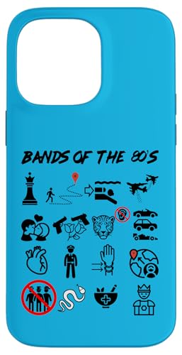 Lustige nerdige ikonische Pop-Rock-Bands der 80er Jahre Schwarz Hülle für iPhone 14 Pro Max Lustige nerdige ikonische Pop-Rock-Bands der 80er Jahre Schwarz Hülle für iPhone 14 Pro Max von MathWare