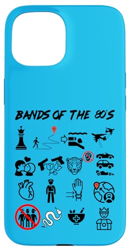 Lustige nerdige ikonische Pop-Rock-Bands der 80er Jahre Schwarz Hülle für iPhone 15 Lustige nerdige ikonische Pop-Rock-Bands der 80er Jahre Schwarz Hülle für iPhone 15 von MathWare