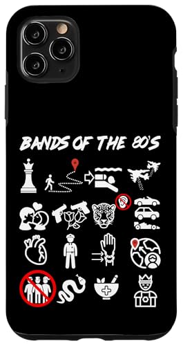 Lustige nerdige ikonische Pop-Rock-Bands der 80er White Hülle für iPhone 11 Pro Max Lustige nerdige ikonische Pop-Rock-Bands der 80er White Hülle für iPhone 11 Pro Max von MathWare