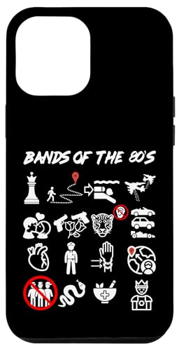 Lustige nerdige ikonische Pop-Rock-Bands der 80er White Hülle für iPhone 12 Pro Max Lustige nerdige ikonische Pop-Rock-Bands der 80er White Hülle für iPhone 12 Pro Max von MathWare