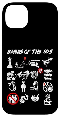 Lustige nerdige ikonische Pop-Rock-Bands der 80er White Hülle für iPhone 14 Plus Lustige nerdige ikonische Pop-Rock-Bands der 80er White Hülle für iPhone 14 Plus von MathWare