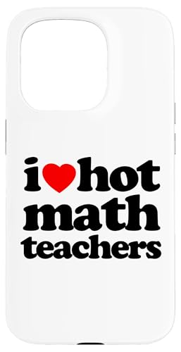 Lustiges „I Heart Hot Math Teachers“, Retro-Design, Schwarz Hülle für iPhone 15 Pro Lustiges „I Heart Hot Math Teachers“, Retro-Design, Schwarz Hülle für iPhone 15 Pro von MathWare