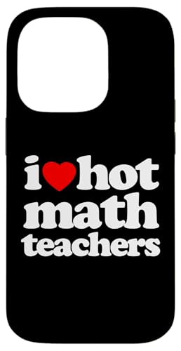 Lustiges „I Heart Hot Math Teachers“, Retro-Design, Weiß Hülle für iPhone 14 Pro Lustiges „I Heart Hot Math Teachers“, Retro-Design, Weiß Hülle für iPhone 14 Pro von MathWare