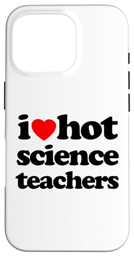 Lustiges „I Heart Hot Science Teachers“ -Design, Retro-Design, Schwarz Hülle für iPhone 16 Pro Lustiges „I Heart Hot Science Teachers“ -Design, Retro-Design, Schwarz Hülle für iPhone 16 Pro von MathWare