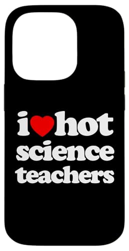 Lustiges „I Heart Hot Science Teachers“ -Design, Retro-Design, Weiß Hülle für iPhone 14 Pro Lustiges „I Heart Hot Science Teachers“ -Design, Retro-Design, Weiß Hülle für iPhone 14 Pro von MathWare