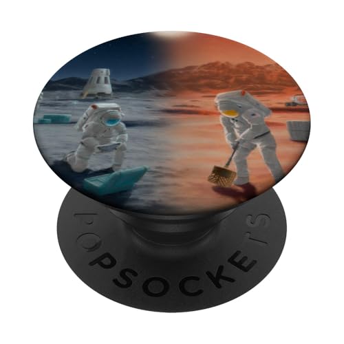 Nerdiger NASA-Lehrer für Nacht- und Tag-Weltraumwissenschaft auf dem Mars PopSockets Klebender PopGrip Nerdiger NASA-Lehrer für Nacht- und Tag-Weltraumwissenschaft auf dem Mars PopSockets Klebender PopGrip von MathWare