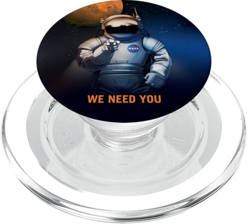 Nerdiger NASA-Marsastronaut Wir brauchen dich Lehrer für Weltraumwissenschaften PopSockets PopGrip für MagSafe Nerdiger NASA-Marsastronaut Wir brauchen dich Lehrer für Weltraumwissenschaften PopSockets PopGrip für MagSafe von MathWare