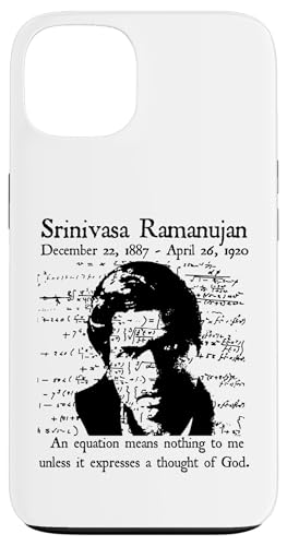Nerdy Vintage Ramanujan Mathematik Zitat Mathematik Lehrer Schwarz Hülle für iPhone 13 Nerdy Vintage Ramanujan Mathematik Zitat Mathematik Lehrer Schwarz Hülle für iPhone 13 von MathWare