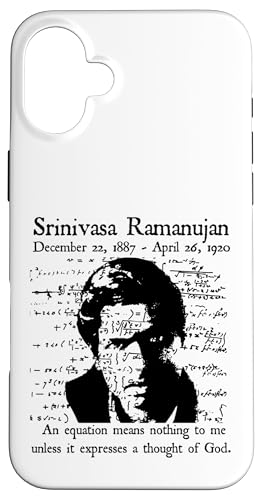Nerdy Vintage Ramanujan Mathematik Zitat Mathematik Lehrer Schwarz Hülle für iPhone 16 Plus Nerdy Vintage Ramanujan Mathematik Zitat Mathematik Lehrer Schwarz Hülle für iPhone 16 Plus von MathWare