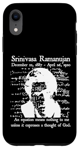 Nerdy Vintage Ramanujan Mathematik Zitat Mathematik Lehrer Weiß Hülle für iPhone XR Nerdy Vintage Ramanujan Mathematik Zitat Mathematik Lehrer Weiß Hülle für iPhone XR von MathWare