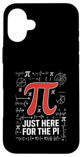Nur hier für den Pi Math-Humor Hülle für iPhone 16 Plus von Mathematical Pi Lovers Equations