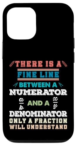 Es gibt eine feine Linie zwischen einem Zähler und einem Nenner Hülle für iPhone 12/12 Pro Es gibt eine feine Linie zwischen einem Zähler und einem Nenner Hülle für iPhone 12/12 Pro von Mathematics Math Lover Gifts