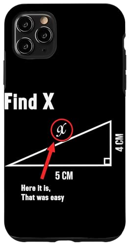 Find X Here It Is That Was Easy Mathe Lustig Mathematiker Hülle für iPhone 11 Pro Max Find X Here It Is That Was Easy Mathe Lustig Mathematiker Hülle für iPhone 11 Pro Max von Mathematik Professor Mathe Gleichungen Algebra