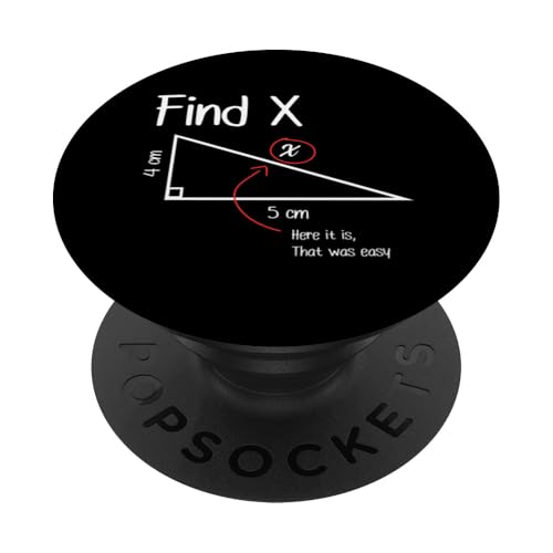 Finden Sie das X Find X Mathe Mathematik Mathematiker PopSockets Klebender PopGrip Finden Sie das X Find X Mathe Mathematik Mathematiker PopSockets Klebender PopGrip von Mathematik Professor Mathe Gleichungen Algebra