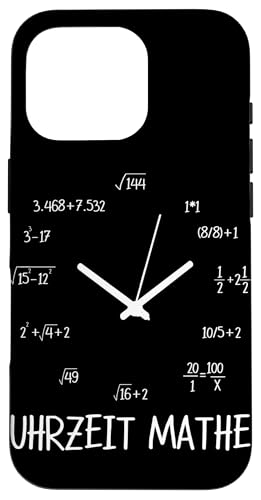 Uhrzeit Mathe Mathematiker Gymnasium Mathe Spruch Hülle für iPhone 16 Pro Uhrzeit Mathe Mathematiker Gymnasium Mathe Spruch Hülle für iPhone 16 Pro von Mathematik Professor Mathe Gleichungen Algebra