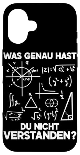 Was Genau Hast Du Nicht Verstanden Gymnasium Mathe Spruch Hülle für iPhone 16 Was Genau Hast Du Nicht Verstanden Gymnasium Mathe Spruch Hülle für iPhone 16 von Mathematik Professor Mathe Gleichungen Algebra