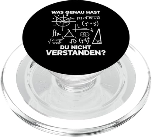 Was Genau Hast Du Nicht Verstanden Gymnasium Mathe Spruch PopSockets PopGrip für MagSafe Was Genau Hast Du Nicht Verstanden Gymnasium Mathe Spruch PopSockets PopGrip für MagSafe von Mathematik Professor Mathe Gleichungen Algebra
