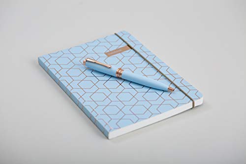 Matilda Myres A5 Notizbuch und Stift - Geschenkpaket - Blau von Matilda Myres