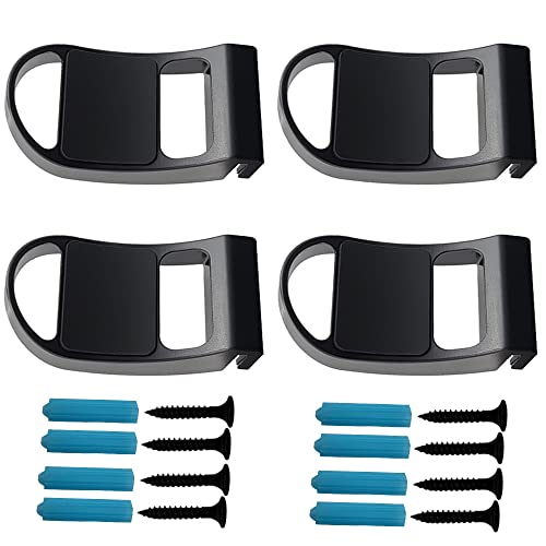 MatoSan® PS5 Headset Halterung für Playstation 5 3D Headset-Halter PS5 Wandhalterung PS5 Controller Halterung Zubehör Kopfhörer Halterung für PS5 Wandhalterung PS5 Halterung (Schwarz 4er Set) von MatoSan