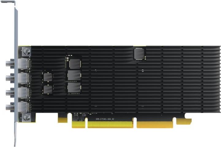 Matrox LUMA Series fanless 30w low-profile PCIe x16 x8 electrical Graphics card based - PCI - 4.096 MB - GDDR6 (LUMA-A310) - Sonderposten von Matrox