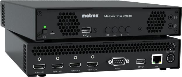 Matrox Maevex 6152 - Audio/Video Over-IP-Decoder von Matrox