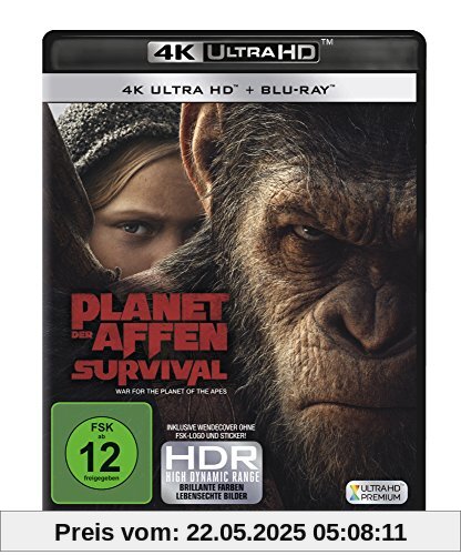 Planet der Affen: Survival (4K Ultra HD) [Blu-ray] von Matt Reeves