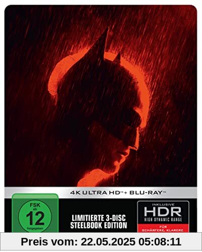 The Batman - Limited Steelbook [4K UHD + Blu-ray] von Matt Reeves