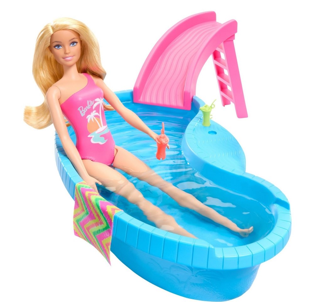 Mattel® Mattel Barbie Pool mit Puppe und Rutsche für Spaß. MP3-Player von Mattel®