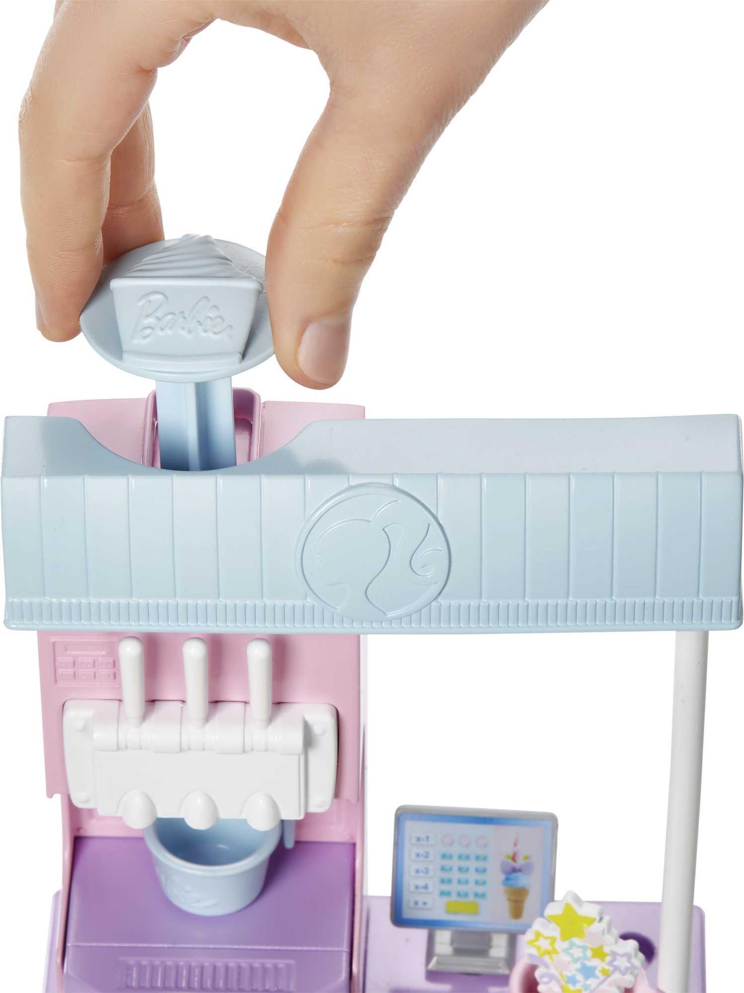 Barbie Ice Cream Shop Playset - Modepuppe - Weiblich - 4 Jahr(e) - Mädchen - 294 mm - Mehrfarbig (HCN46) von Mattel