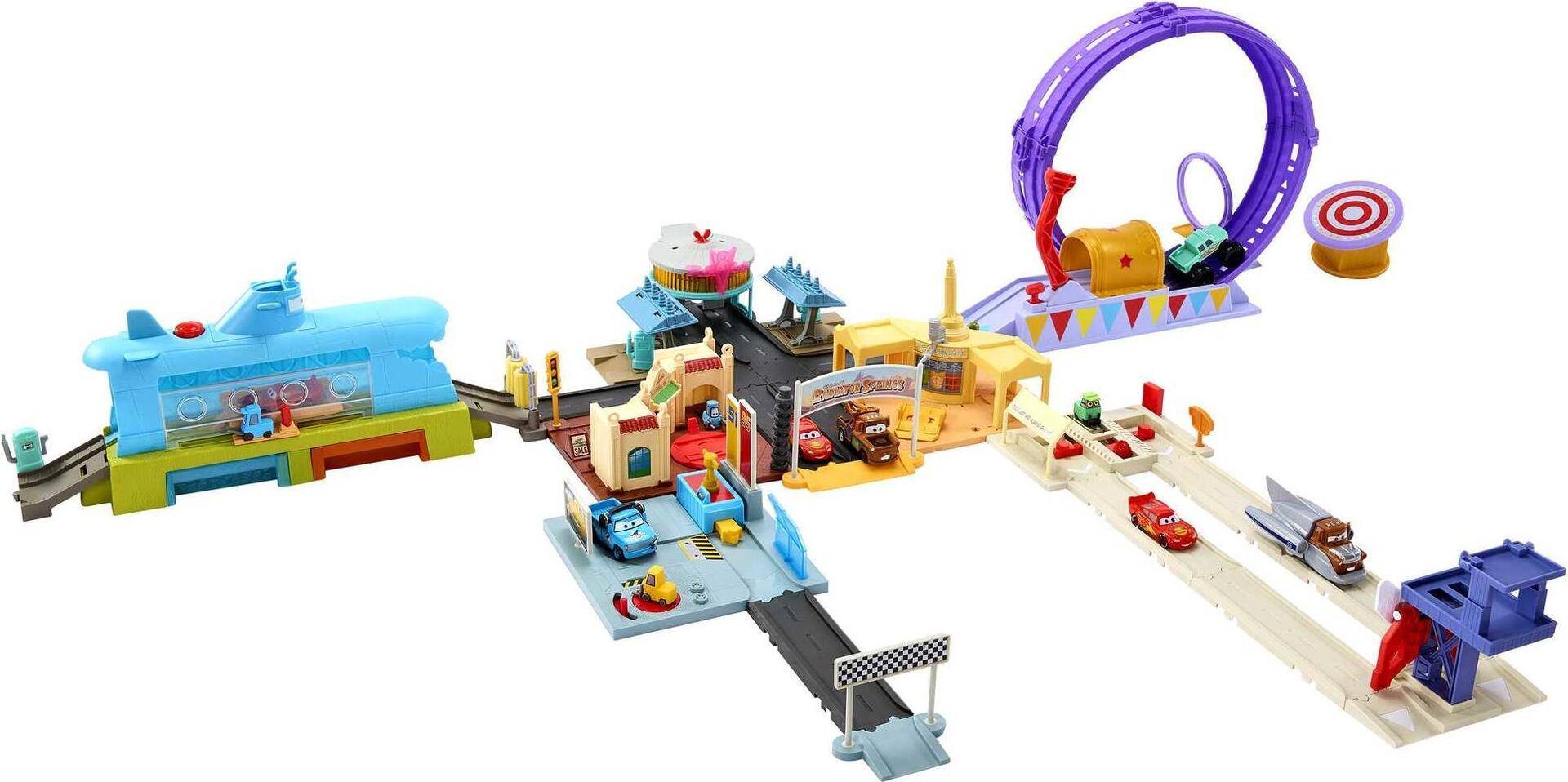 Cars - Rennauto- & Schienen-Set - 4 Jahr(e) - Kunststoff - Metall - Mehrfarbig (HGV73) von Mattel
