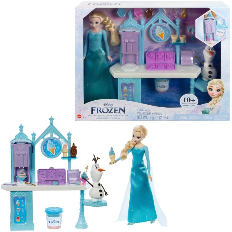Disney Die Eiskönigin Elsas und Olafs Eiscreme-Stand, Kulisse von Mattel