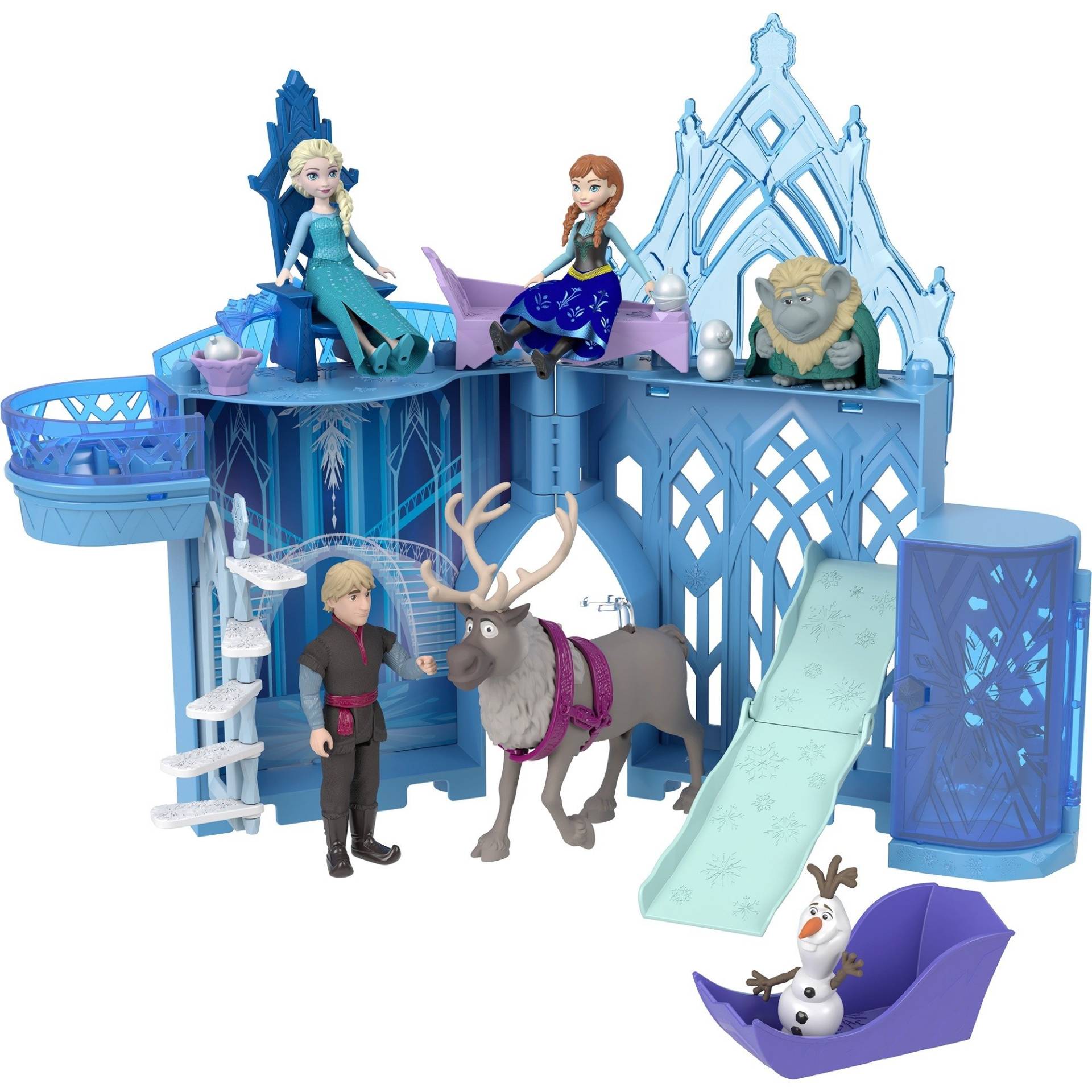 Disney Die Eiskönigin Steck- und Stapelschlösser: Elsas Eispalast, Spielgebäude von Mattel