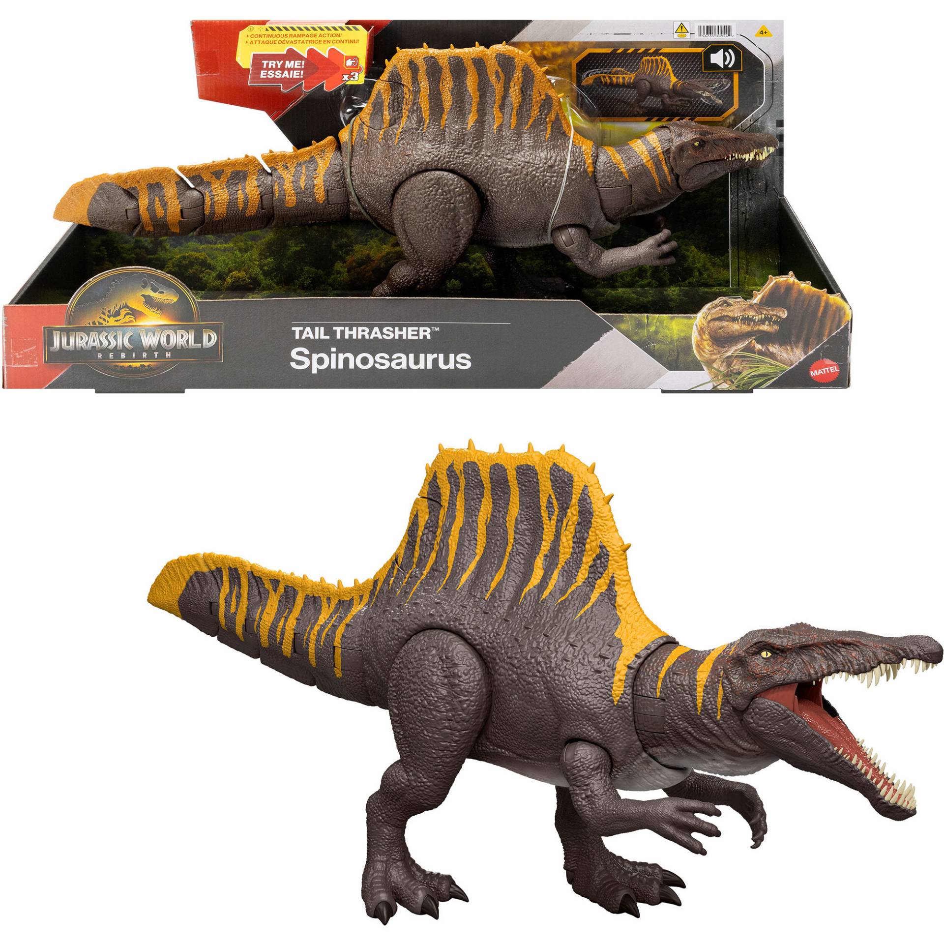 Jurassic World Tail Thrasher Spinosaurus-Actionfigur, Spielfigur Jurassic World Tail Thrasher Spinosaurus-Actionfigur, Spielfigur von Mattel
