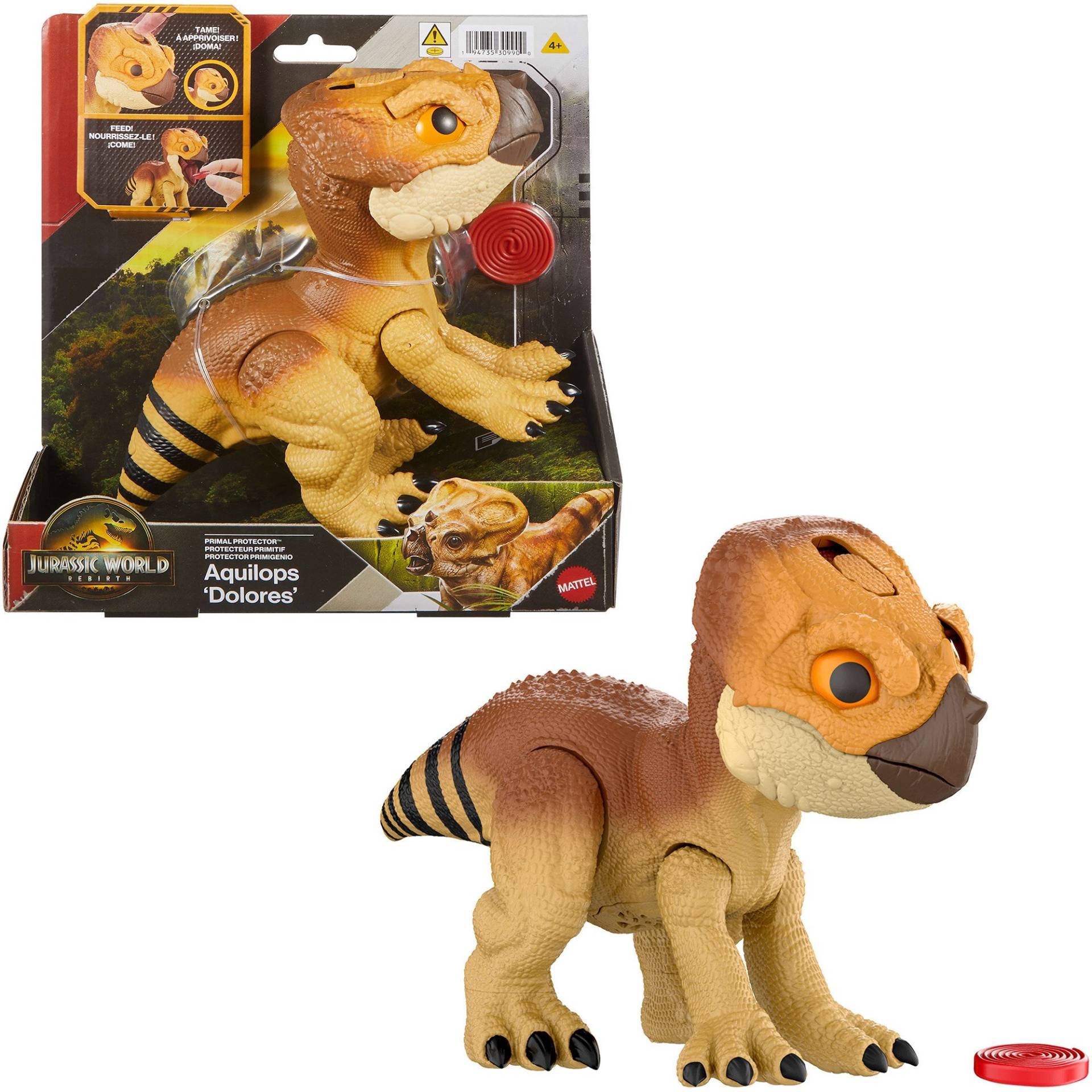 Jurassic World: Die Wiedergeburt - Primal Protector Aquilops Dolores, Spielfigur Jurassic World: Die Wiedergeburt - Primal Protector Aquilops Dolores, Spielfigur von Mattel