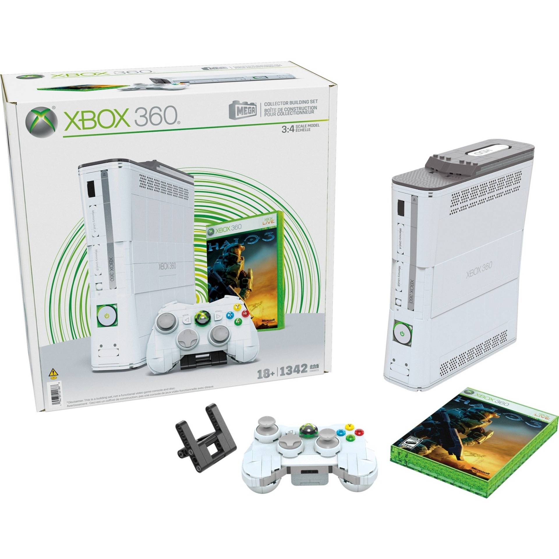 MEGA Collector Microsoft XBOX 360, Konstruktionsspielzeug von Mattel