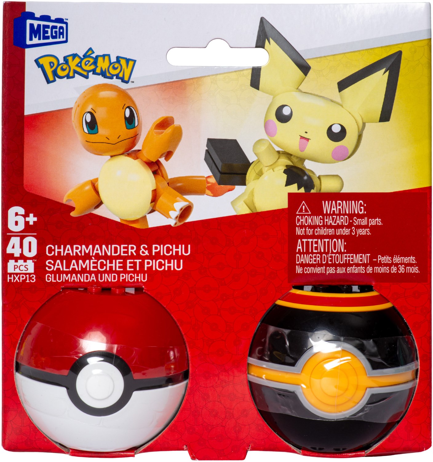 MEGA Pokéball Collection Glumanda, Pichu MEGA Pokéball Collection Glumanda, Pichu von Mattel