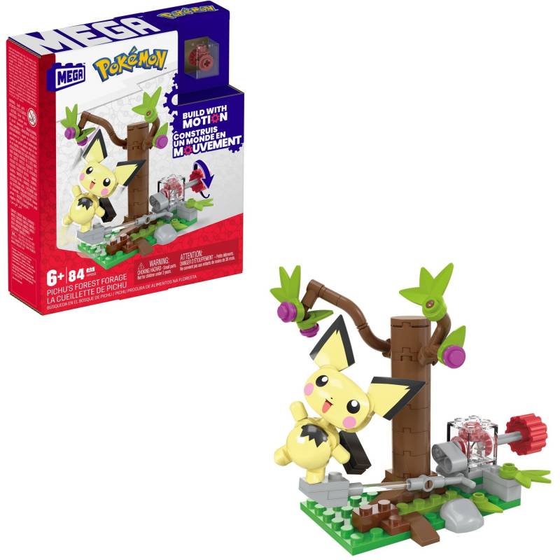 MEGA Pokémon Pichus Wald-Futtersuche, Konstruktionsspielzeug von Mattel
