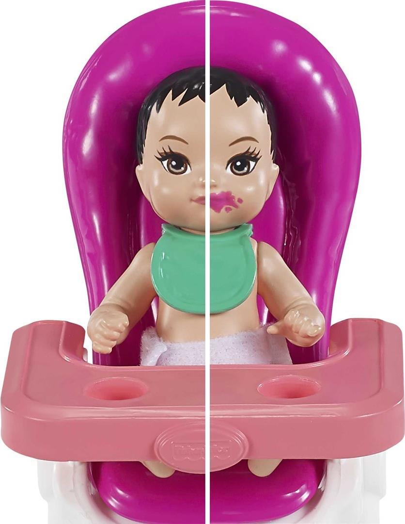 Mattel Barbie Skipper Babysitters Inc. Geburtstag-Spielset mit Baby-Puppe (brünett) (M_GRP40) von Mattel