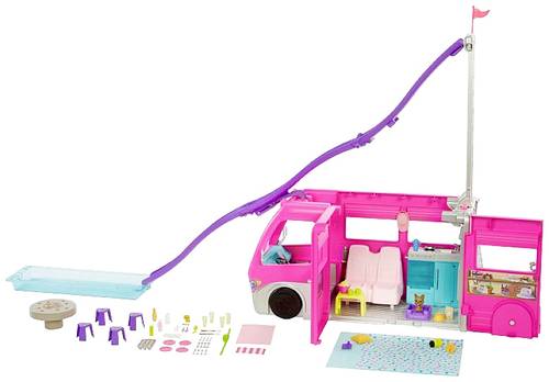 Mattel Barbie Super Abenteuer-Camper Fahrzeug, 76cm groß mit Pool HCD46 Mattel Barbie Super Abenteuer-Camper Fahrzeug, 76cm groß mit Pool HCD46 von Mattel
