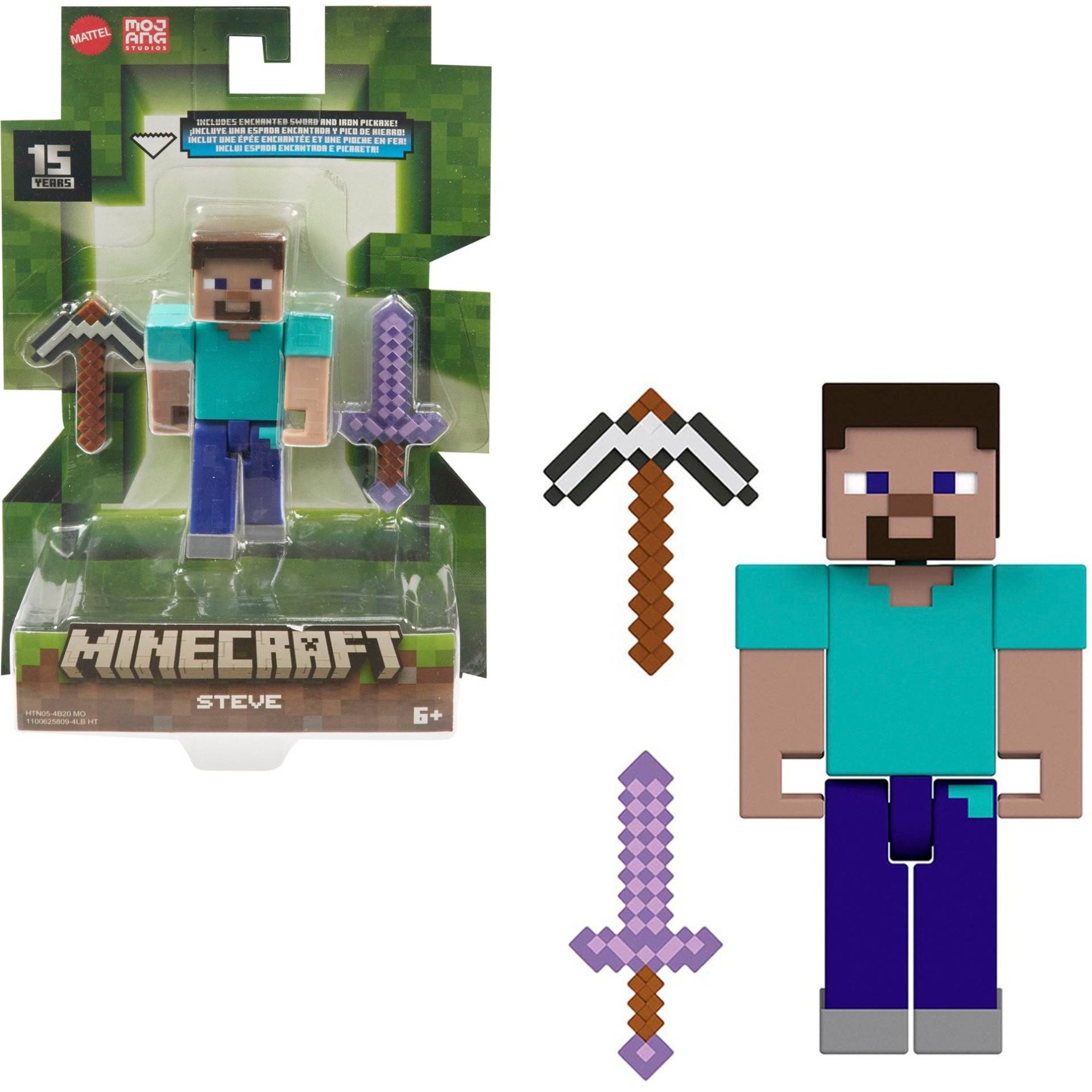 Minecraft 8 cm Figure Steve, Spielfigur von Mattel