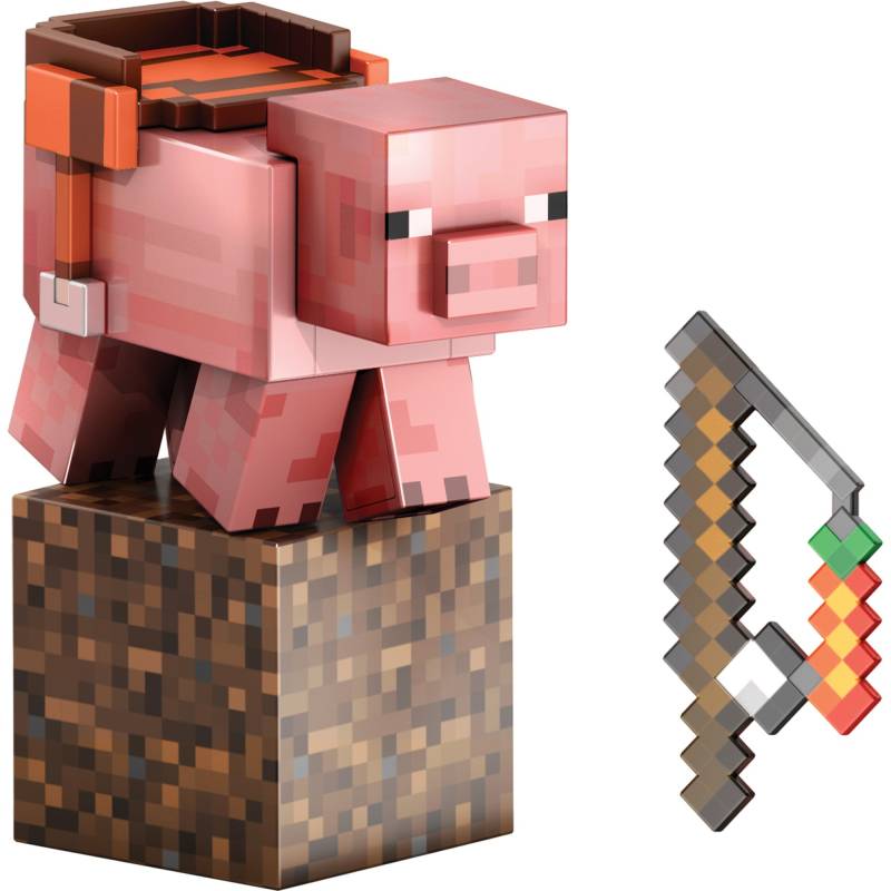 Minecraft Diamond Level Schwein, Spielfigur von Mattel
