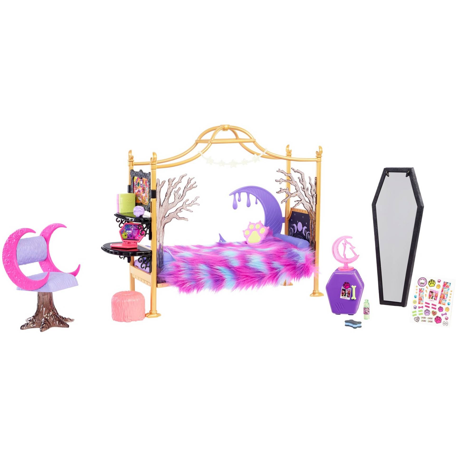 Monster High Clawdeen Wolfs Schlafzimmer, Kulisse von Mattel