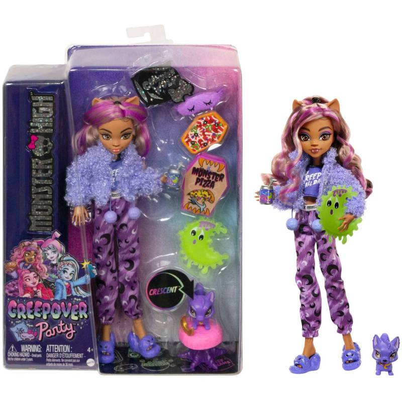 Monster High Creepover Puppe Clawdeen von Mattel