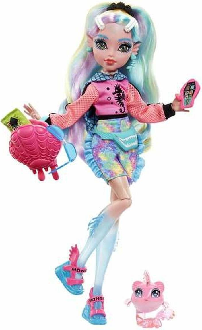 Monster High Lagoona Blue Doll With Pet And Accessories - Modepuppe - Weiblich - 4 Jahr(e) - Junge/Mädchen - 150 mm - 200 g (01123005) von Mattel
