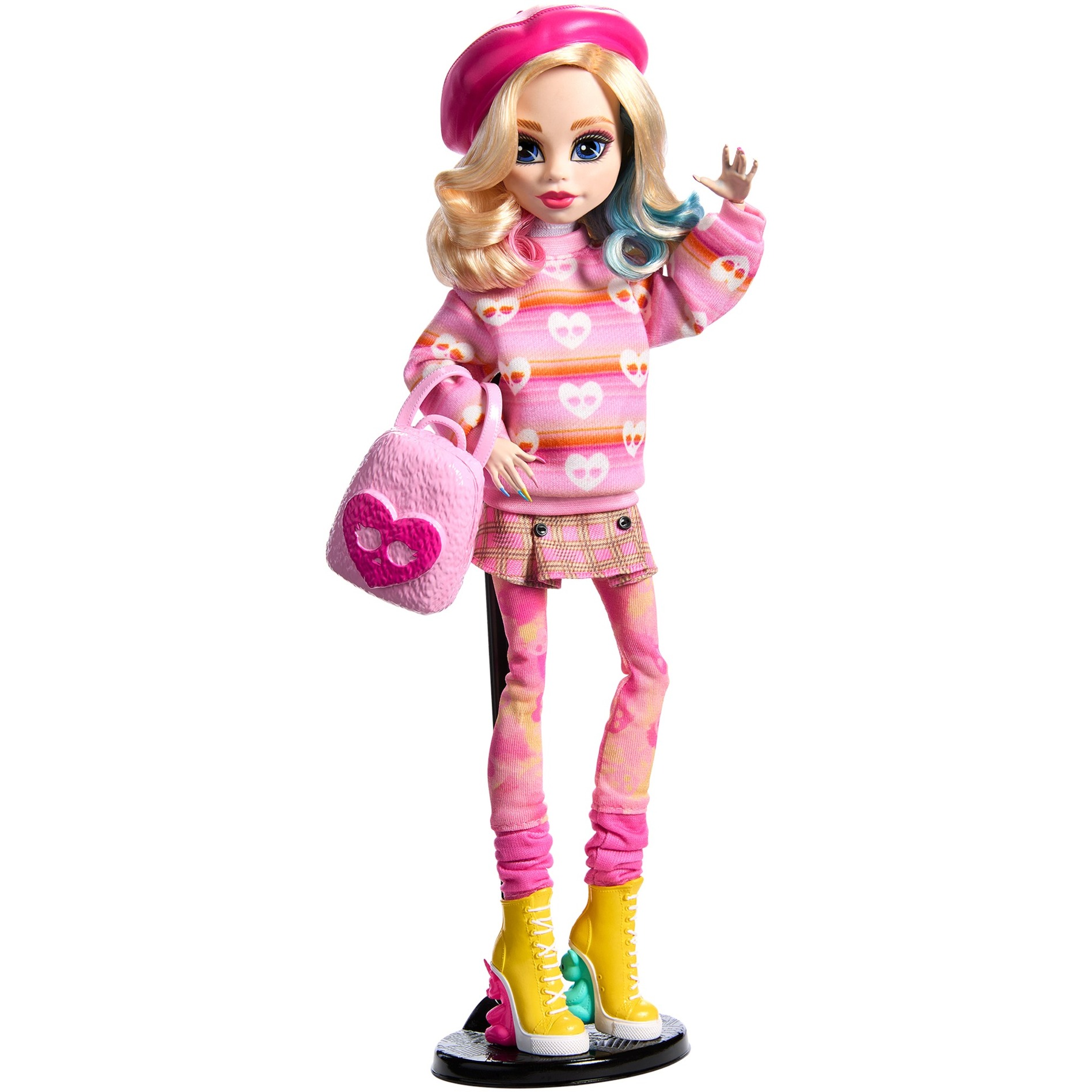 Monster High Wednesday Sammelpuppe - Enid Sinclair in pink mit Accessoires Monster High Wednesday Sammelpuppe - Enid Sinclair in pink mit Accessoires von Mattel